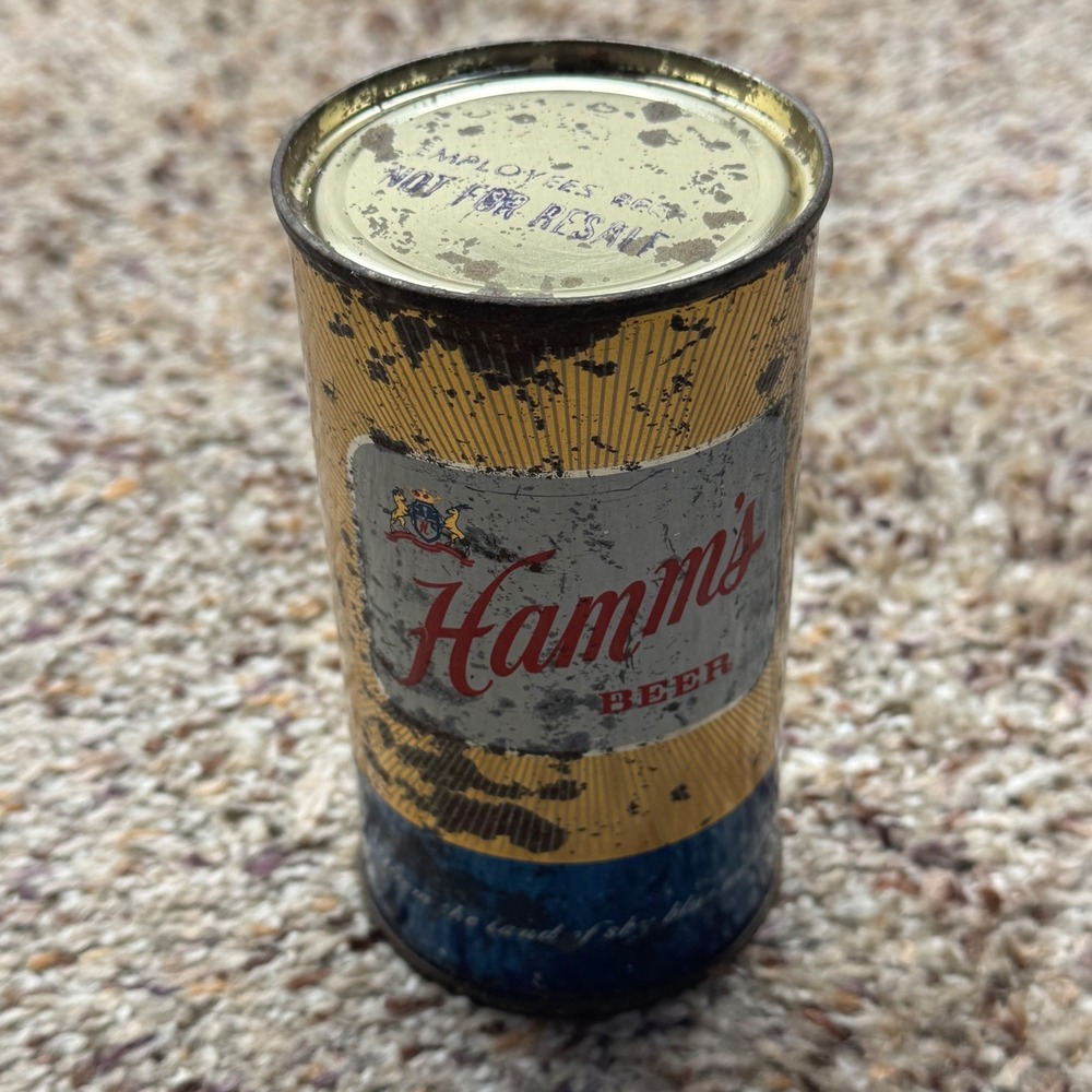Vintage Hamms Beer Flat Top Can Employees Beer‎ Not For Resale 12oz St Paul MN